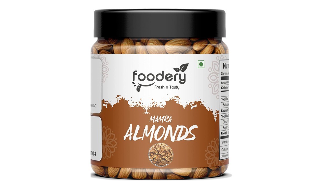 Foodery Mamra Almonds    Plastic Jar  250 grams
